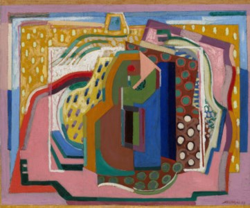 Composition: La femme en vert