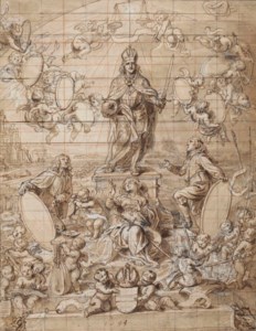 A frontispiece design for the theses of the Morel brothers