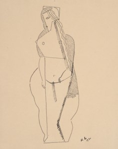 Femme nue debout