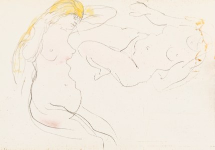 Deux études de figures nues
