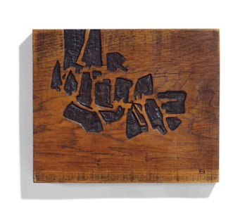 Untitled (Wood relief)