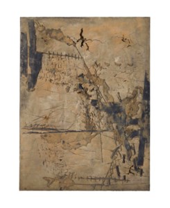 Antoni Tàpies, Gran ocra amb incisions (Large Ochre with Incisions)