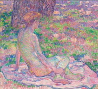 Baigneuse assise / Étude de nu ou Petit nu assis (sous les pins)