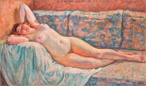 Paquita, nu allongé / Femme étendue
