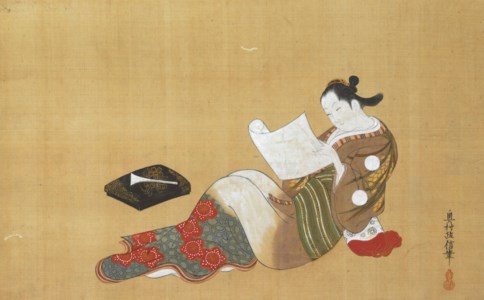 Beauty reading a letter