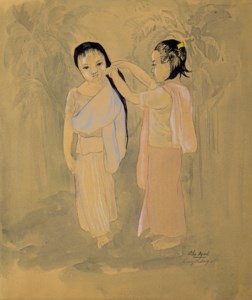 Luang-Prabang, Deux jeunes filles (Luang Prabang, Two Young Girls)