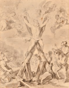 La Crucifixion de saint André, d'après Matia Preti