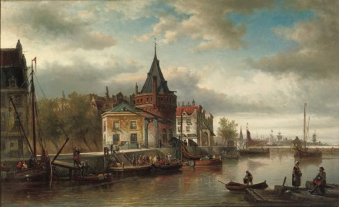 The Prins Hendrikkade by the Schreierstoren, Amsterdam
