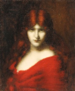 Portrait of an auburn beauty