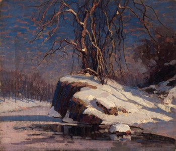 A River Bank in Winter