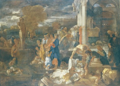 The Philistines Stricken after Looking into the Ark of the Covenant