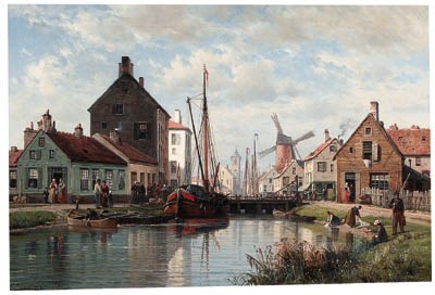 A view of a harbour, Northern France