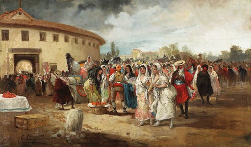 On the Plaza de Toros; and A rainy day on the Plaza de Toros
