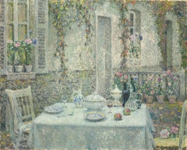 Henri Le Sidaner, La table blanche, Gerberoy