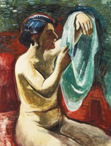 Akt III, Martha sitzend