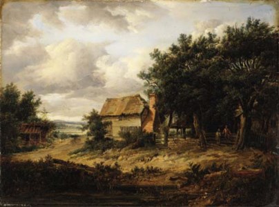 Farmhouse in a clearing