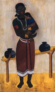 Mother and Child; Woman with Water Pot