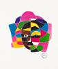 Untitled (Abstract Colored Face)