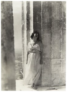 Isadora Duncan at the Parthenon, 1921