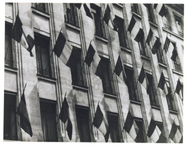 Paris Windows with Flags, Bastille Day, 1933
