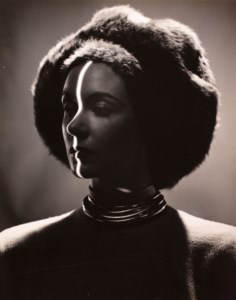 Shadow Profile Hat Fashion, New York, 1944-1945