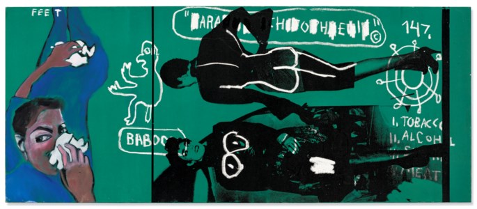 ANDY WARHOL, JEAN-MICHEL BASQUIAT& FRANCESCO CLEMENTE, Horizontal Painting