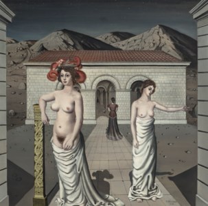 Paul Delvaux, Les belles de nuit ( Comédie du soir ou La comédie)