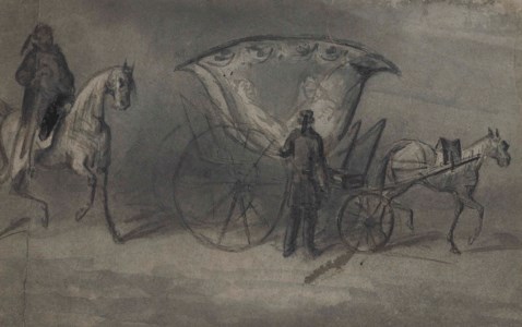 A Turkish tulip carriage with rider and attendant