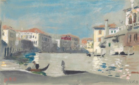 Gondolas on the Grand Canal, Venice
