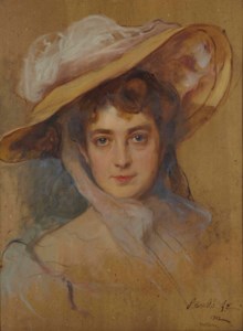 La Duchesse de Clermont-Tonnerre, née Elisabeth de Gramont, head study