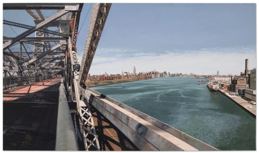 Richard Estes, East River