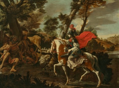 Erminia seeking refuge with the shepherds