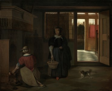 Pieter de Hooch, Interior of a Dutch house