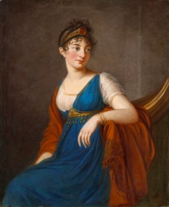 Portrait of a women traditionally called Mademoiselle George three-quarter length