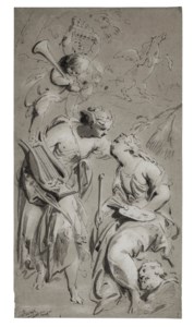 An allegory of painting and poetry