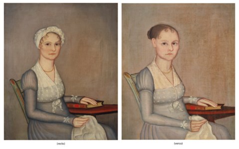 A RARE DOUBLE-SIDED PORTRAIT