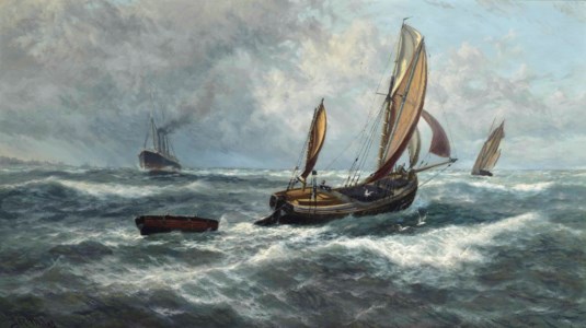 Wind and rain off Sheerness