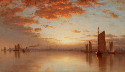 Sunset Over New York Bay