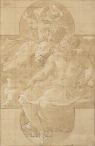 Polymestor killing Polydorus (or King Priam and Sinon)?