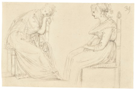 Studies of two seated women