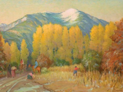 Old Road to the Pueblo of Taos—Afterglow