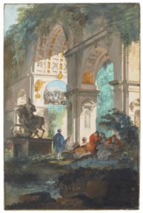 Capriccio with a triumphal arch