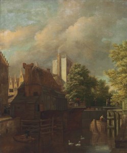 An Amsterdam canal scene