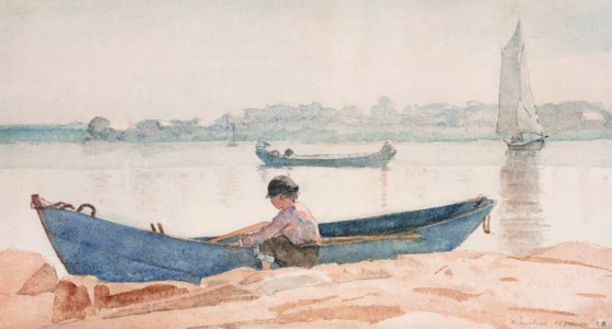 Boy with Blue Dory