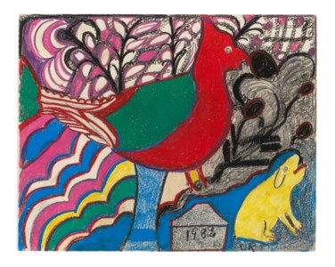 YELLOW DOG, RED BIRD
