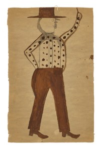 UNTITLED (POINTING MAN IN HAT AND SPOTTED SHIRT)