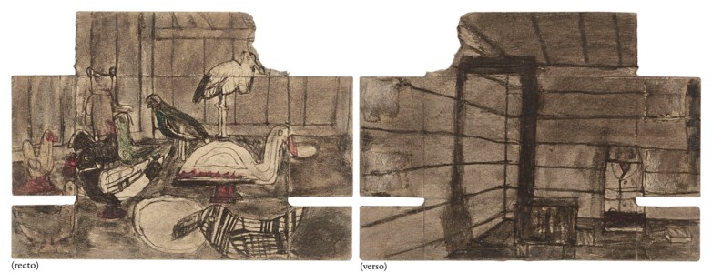 Untitled (Interior with Birds/Interior), double sided