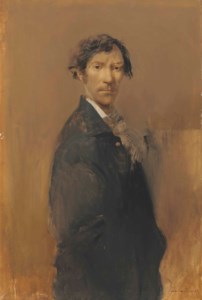 Self Portrait with Black Suit