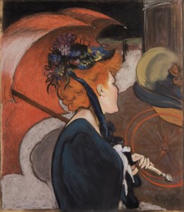 Jeune femme à l'ombrelle