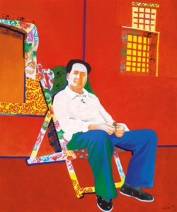 Mao in a Colourful Lounge